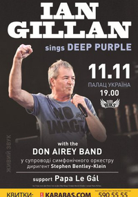 Ian Gillan sings Deep Purple with Don Airey Band Ian Gillan sings Deep Purple with Don Airey Band